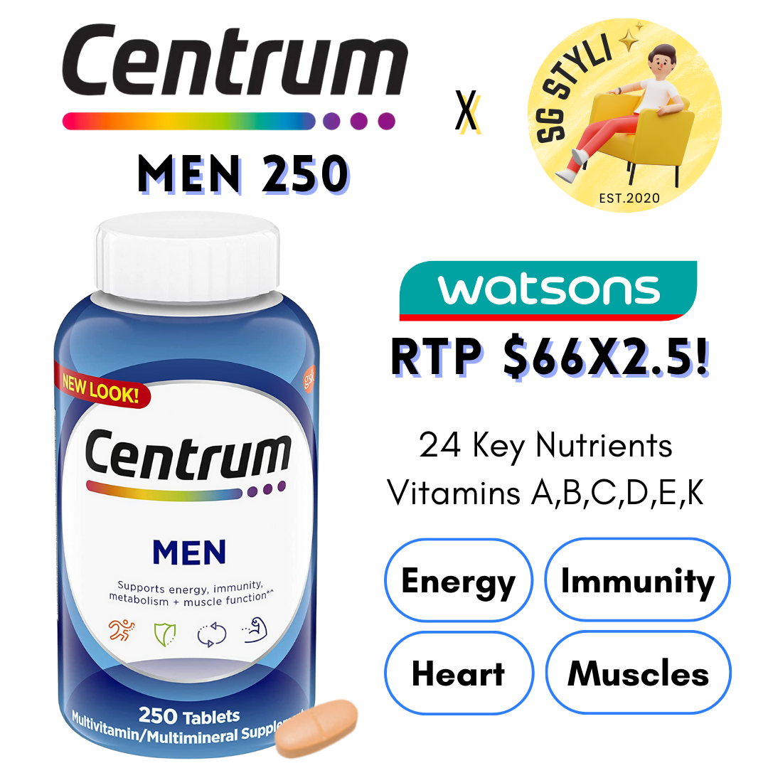 Centrum Adults Aged 20-50 Women/Men 120/200/250 Tabs Multivitamins (Immunity)