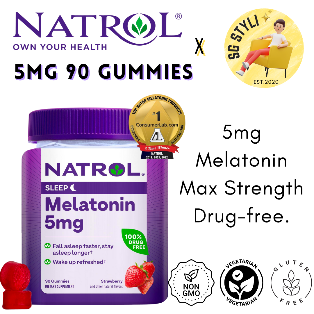 Natrol Melatonin 5/10mg 100/140/150 Sleep Tablets Gummies Timed Release Fast Dissolve Advance