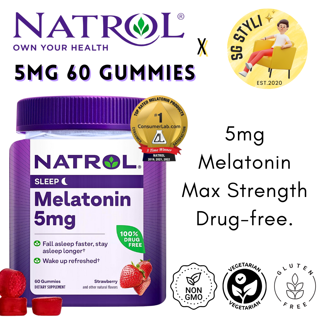 Natrol Melatonin 5/10mg 100/140/150 Sleep Tablets Gummies Timed Release Fast Dissolve Advance