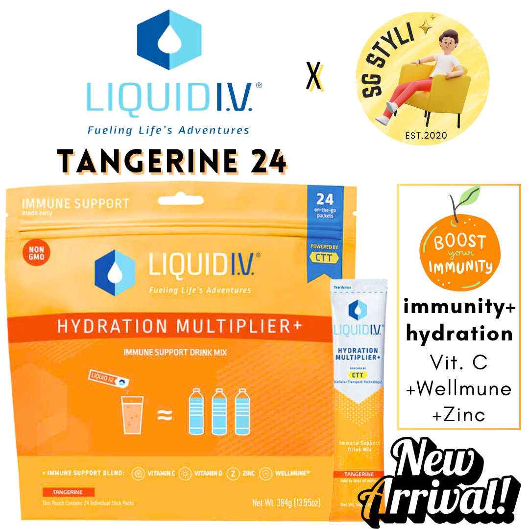 Liquid IV I.V. Hydration Multiplier Electrolyte Drink Lemon Lime 16 Packs (8 Flavours)