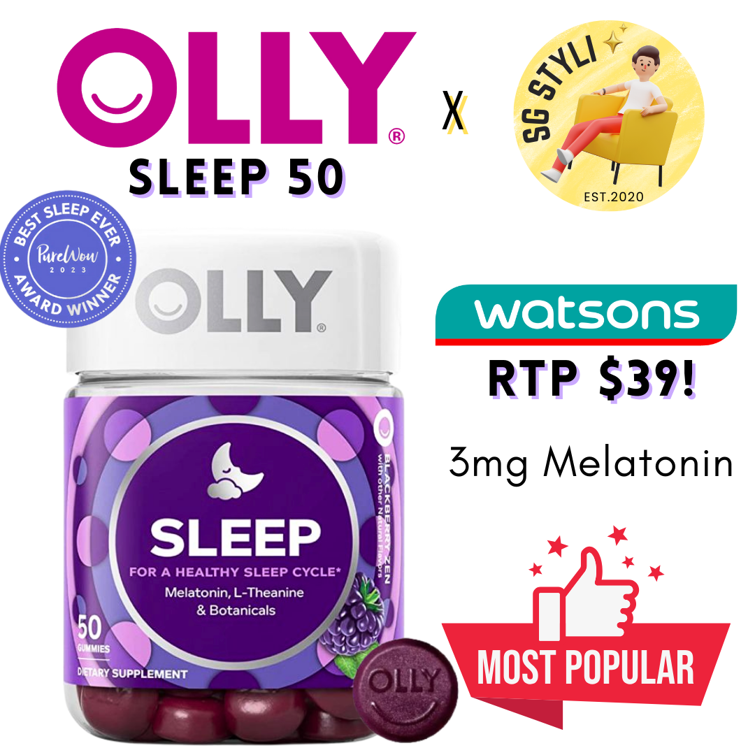 Olly Sleep 50/110 Gummy Vitamins 3mg/5mg/10mg Melatonin (Better Sleep)