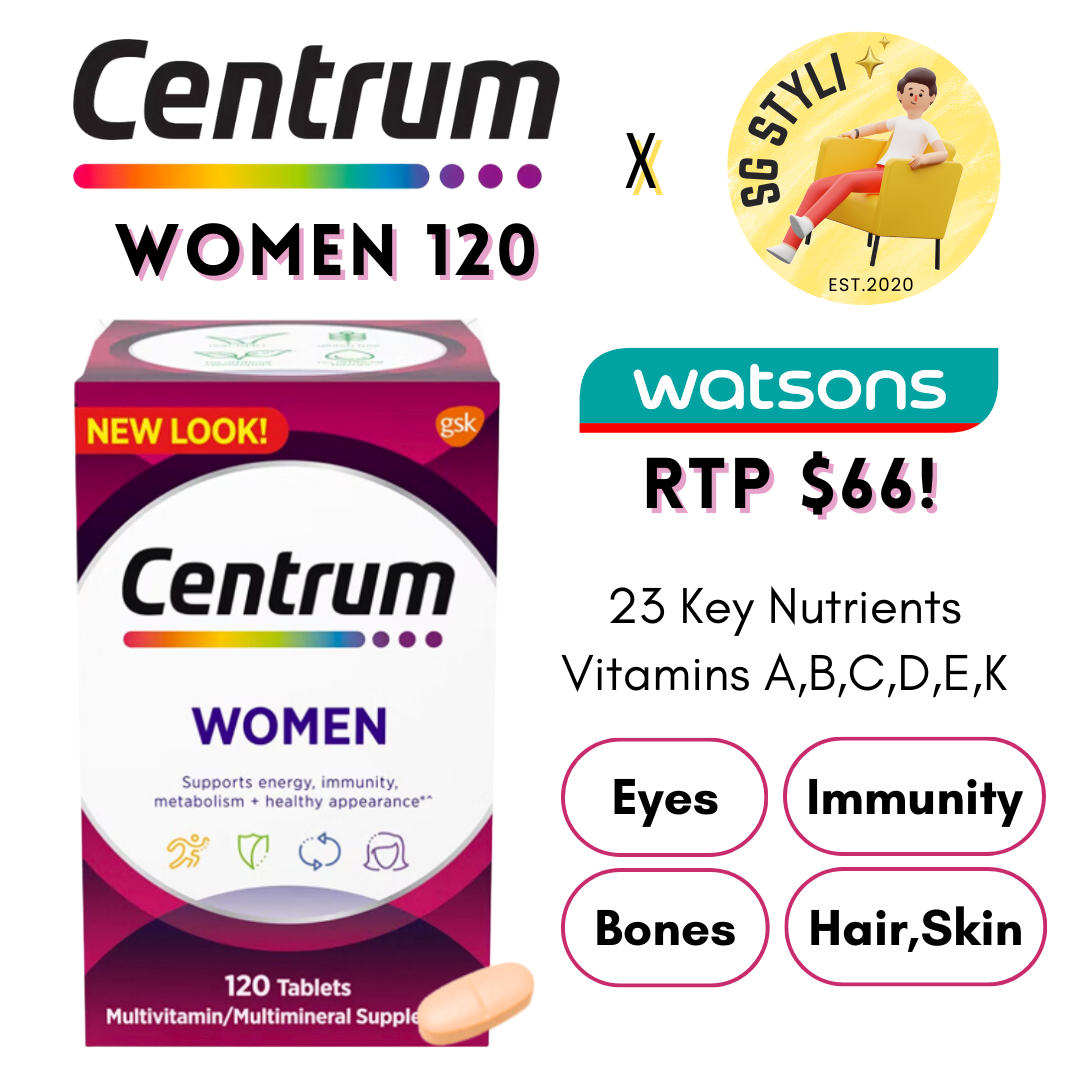 Centrum Adults Aged 20-50 Women/Men 120/200/250 Tabs Multivitamins (Immunity)