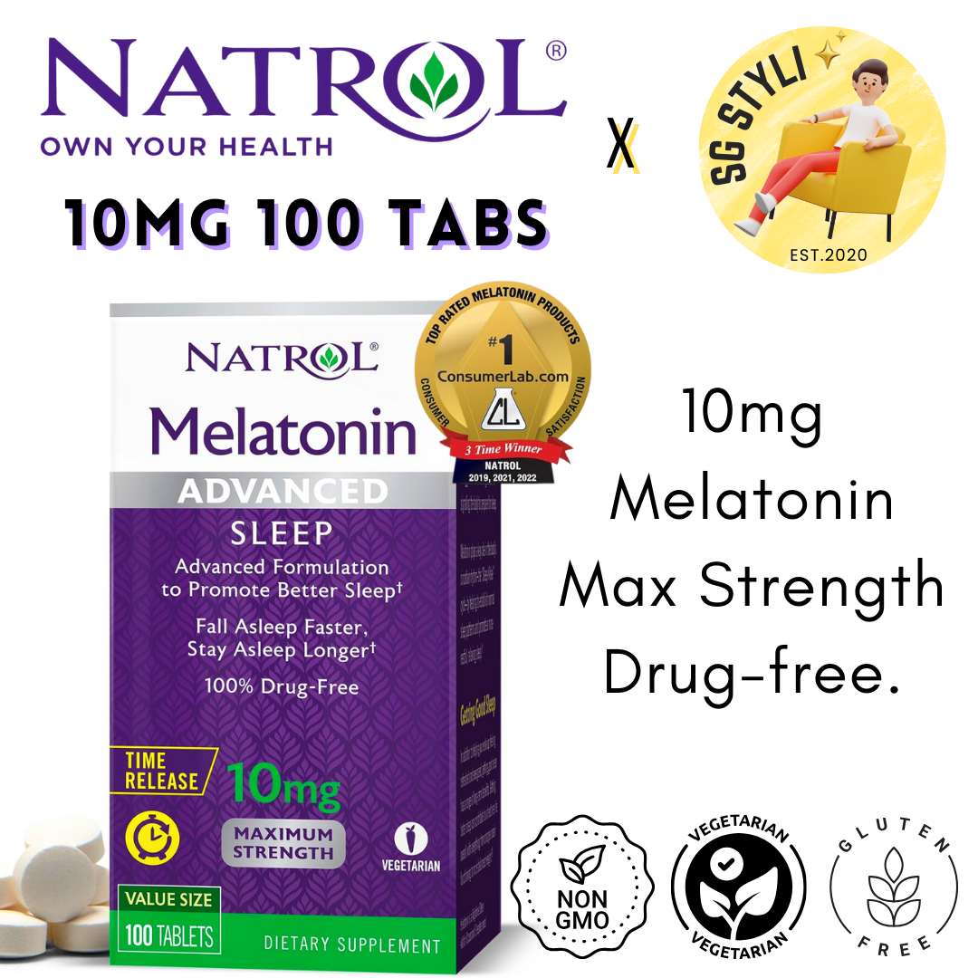 Natrol Melatonin 5/10mg 100/140/150 Sleep Tablets Gummies Timed Release Fast Dissolve Advance