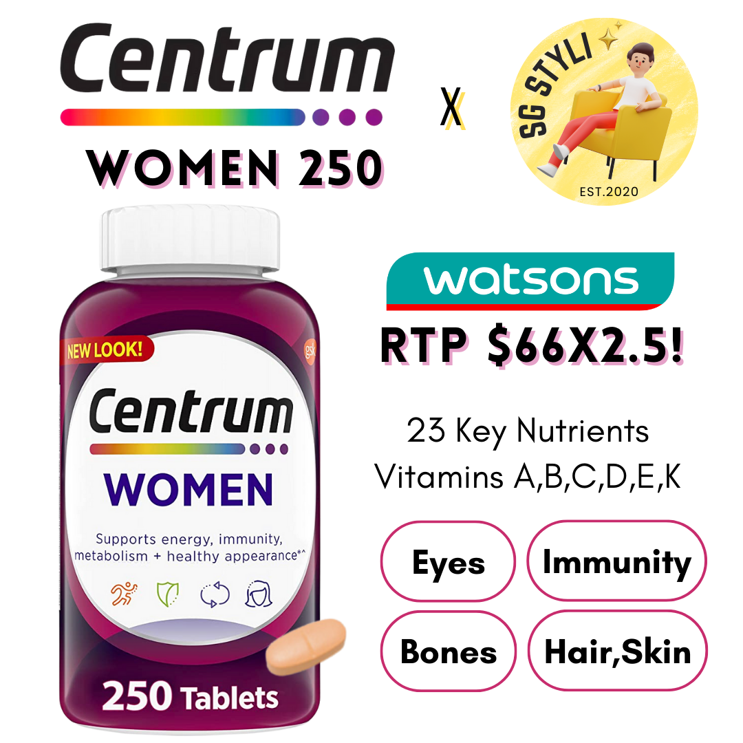 Centrum Adults Aged 20-50 Women/Men 120/200/250 Tabs Multivitamins (Immunity)