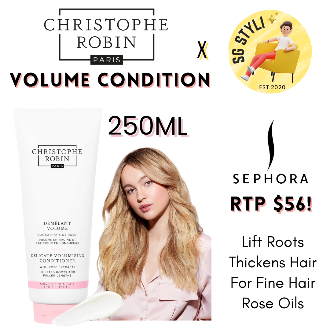 Christophe Robin Volume Shampoo Paste with Rassoul Clay and Rose Extracts 75ml / 250ml (Volume for Fine Hair)