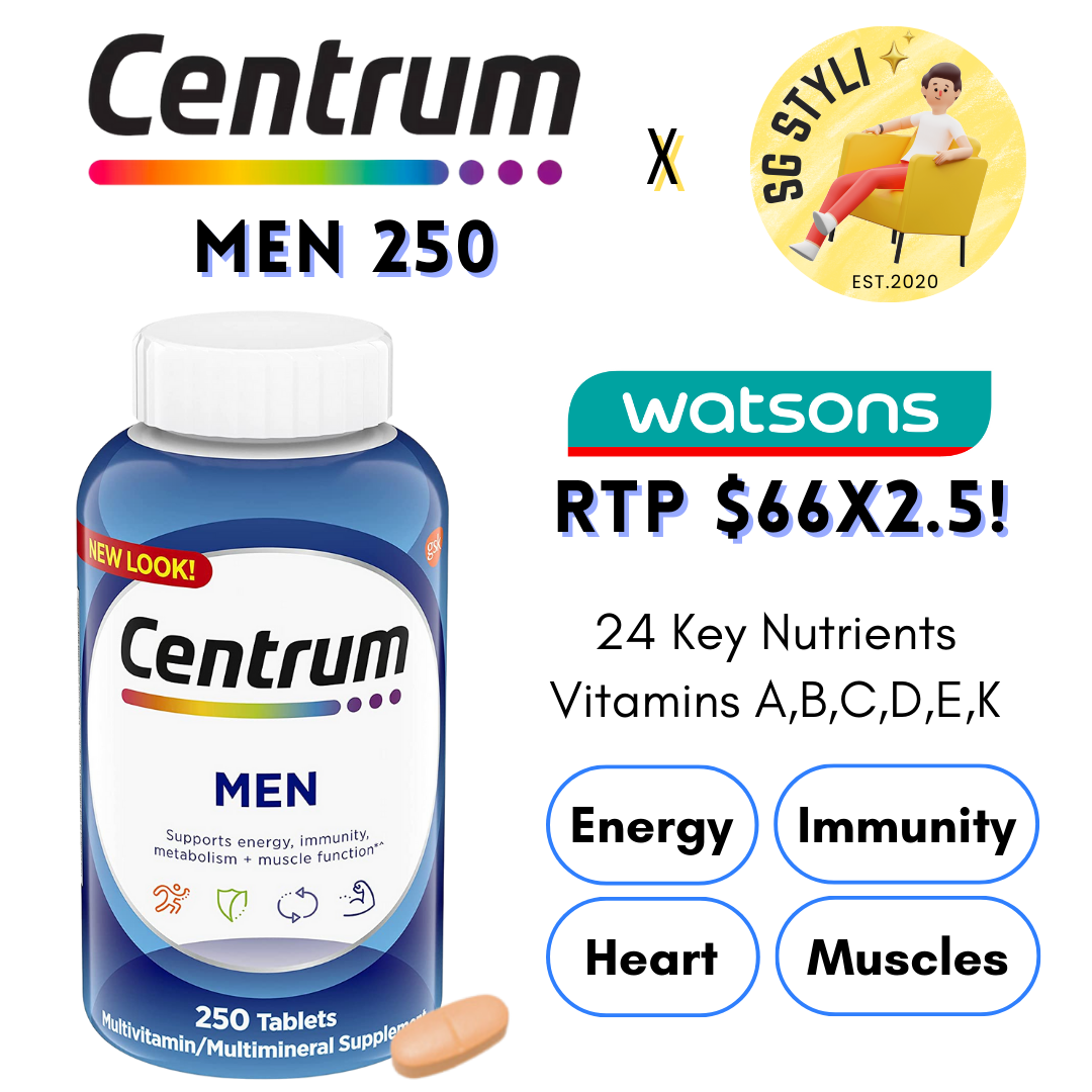 Centrum Adults Aged 20-50 Women/Men 120/200/250 Tabs Multivitamins (Immunity)