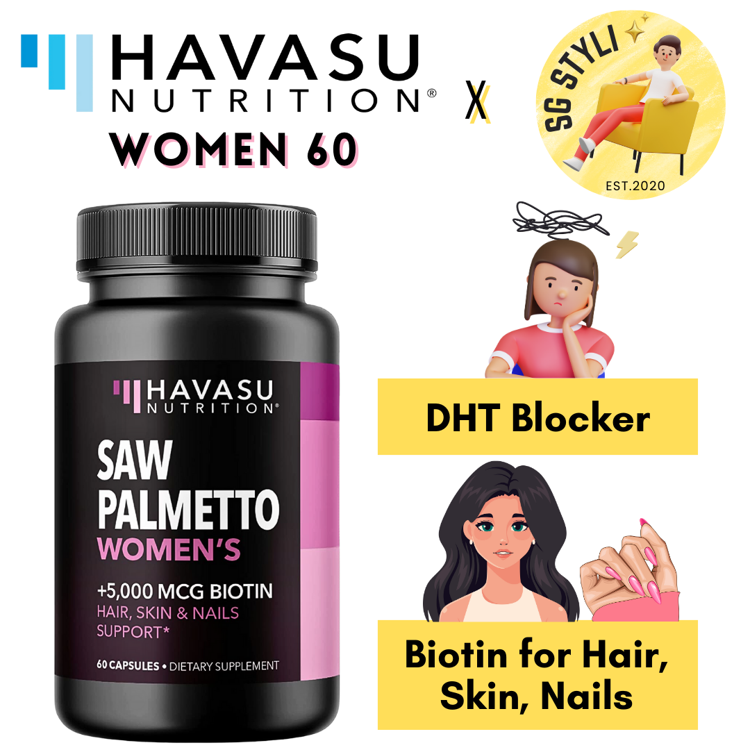 Havasu Nutrition Saw Palmetto Prostate Health Formula 100/200 Tabs Men/Women/Melatonin (Vegan)