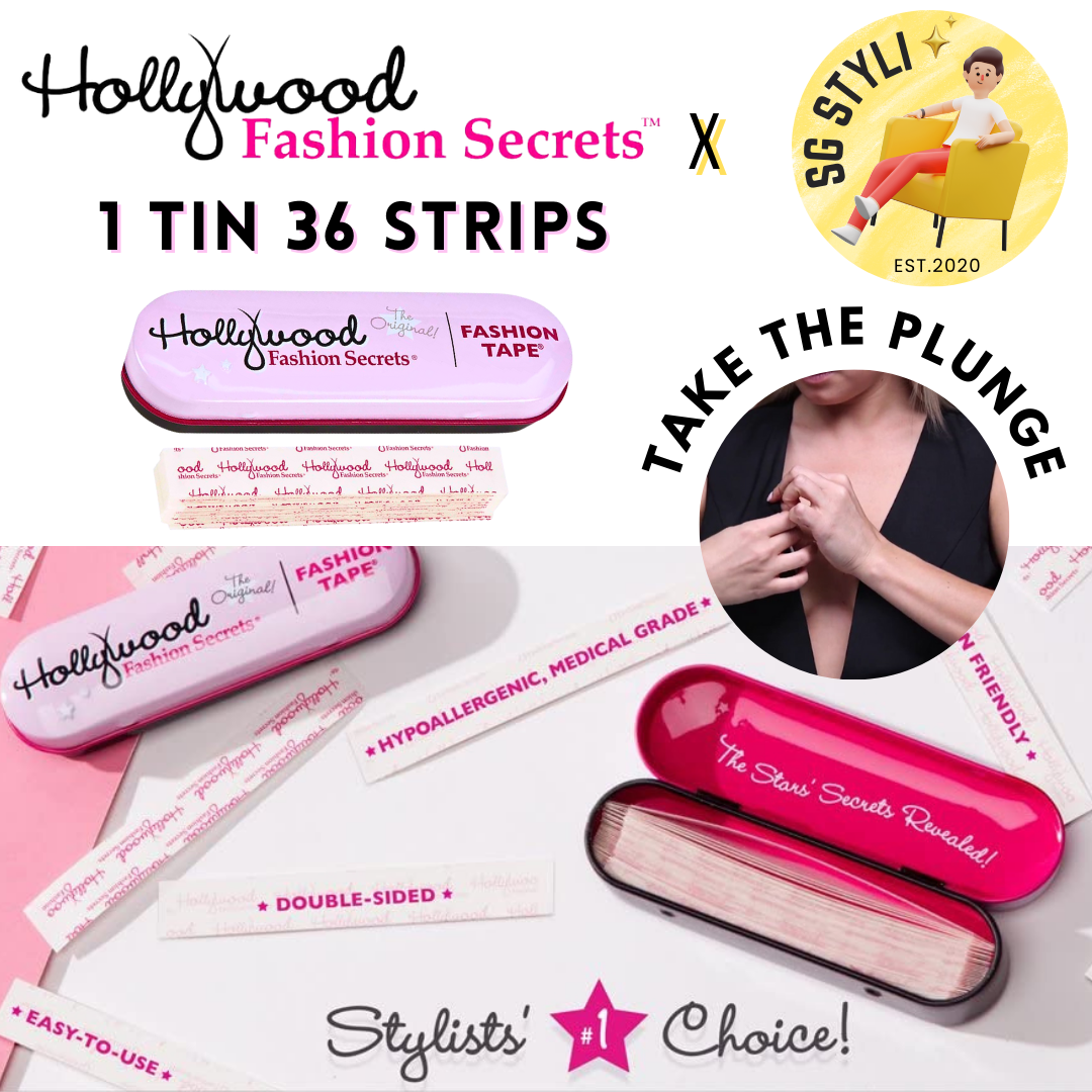 Hollywood Fashion Tape (36 Tapes 1 Tin) Fashion Secrets Double-Stick Apparel Tape