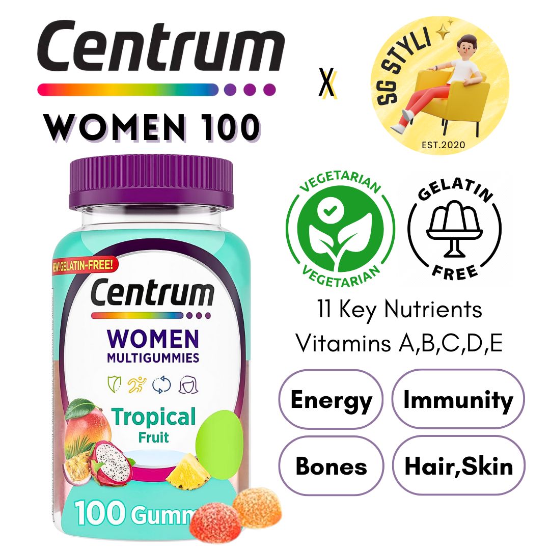 Centrum Gummies Women/Men/Adults 110/150/170 Multivitamins (Vegetarian)