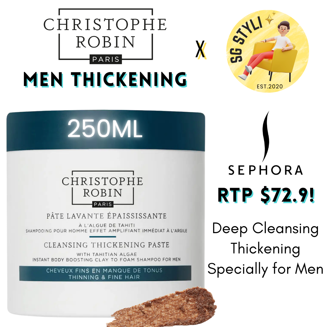 Christophe Robin Sea Salt Purifying Scalp Scrub 75ml/250ml (Detox - Oily Scalp)