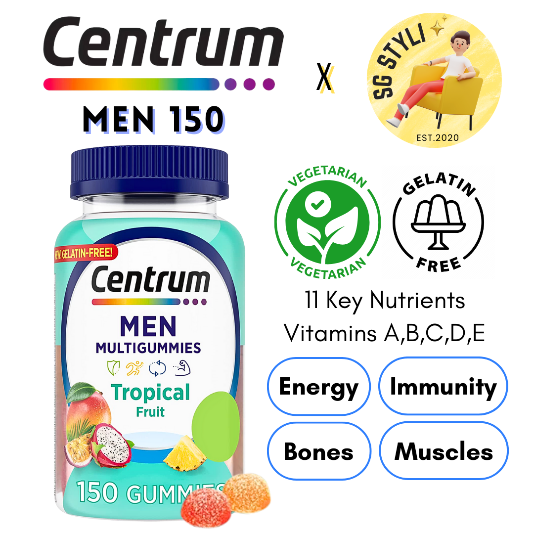 Centrum Gummies Women/Men/Adults 110/150/170 Multivitamins (Vegetarian)