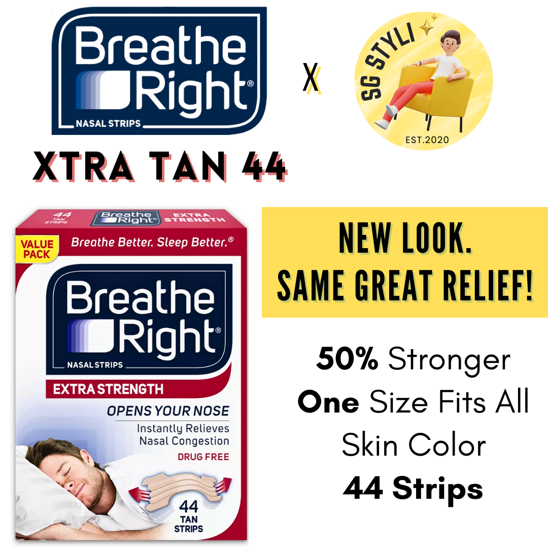 Breathe Right Nasal Strips 10/30/44/72's Extra Strength (Clear/Tan) (Breathe Better)