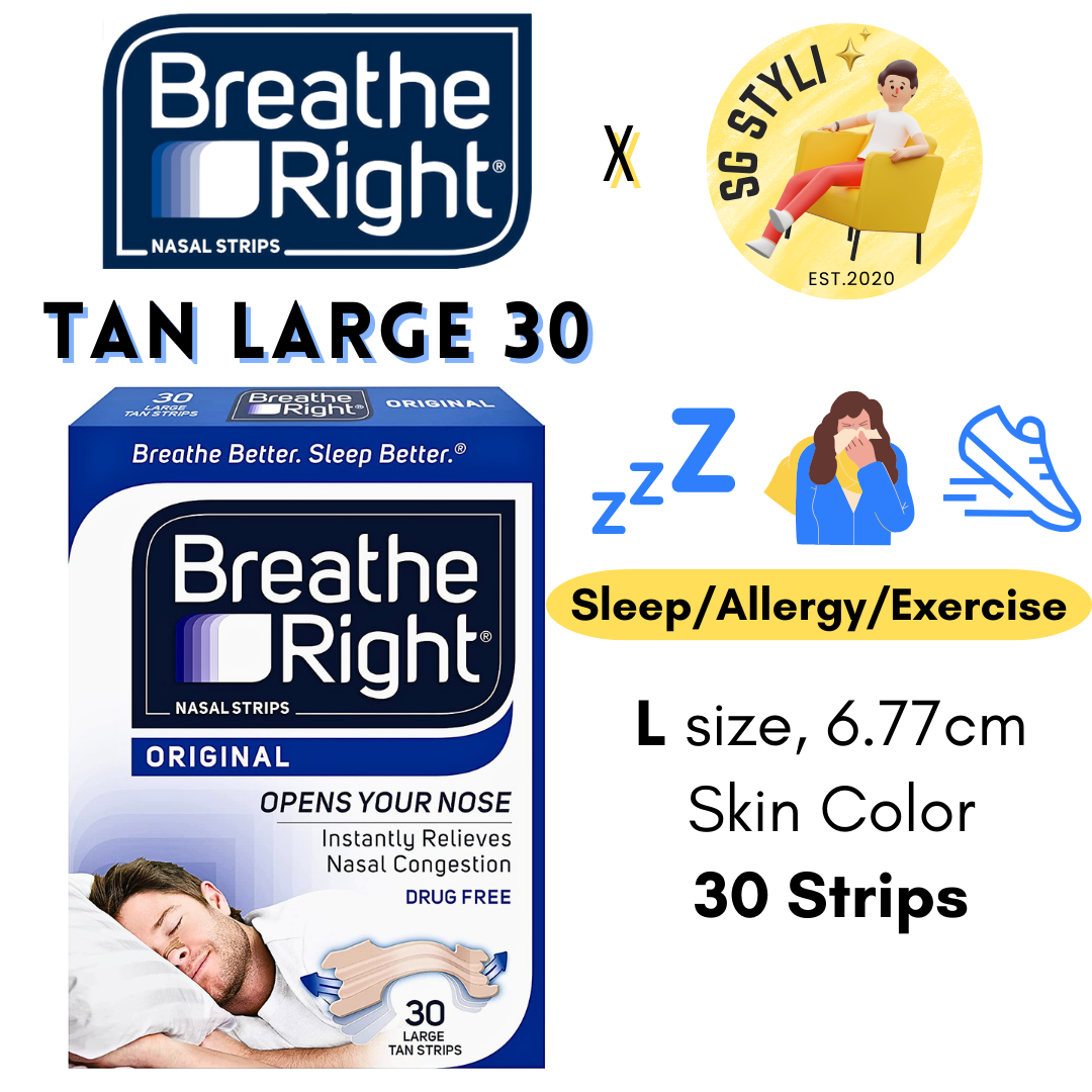 Breathe Right Nasal Strips 10/30/44/72's Extra Strength (Clear/Tan) (Breathe Better)