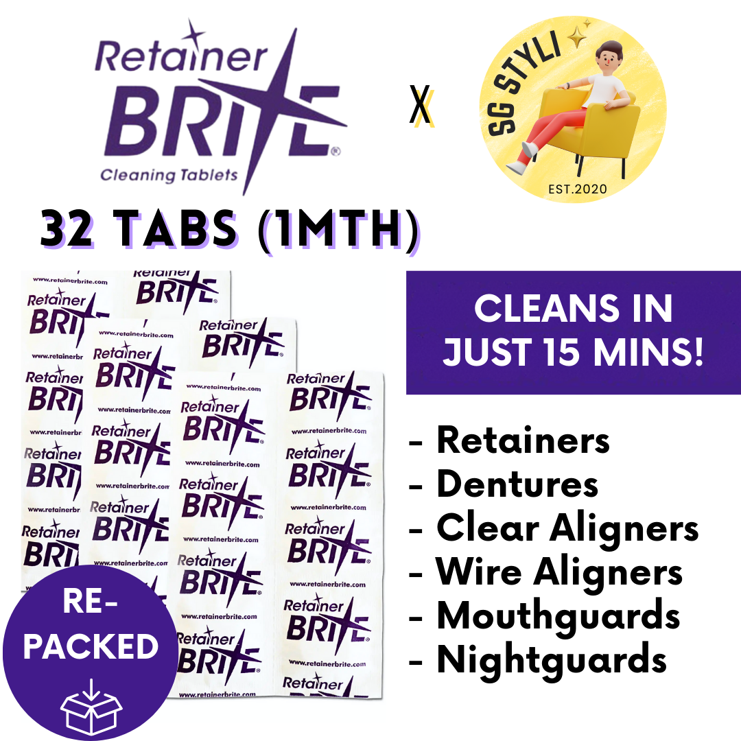 Retainer Brite Cleaning Tablets (1/3/4 Months Supply) For Cleaner Retainers