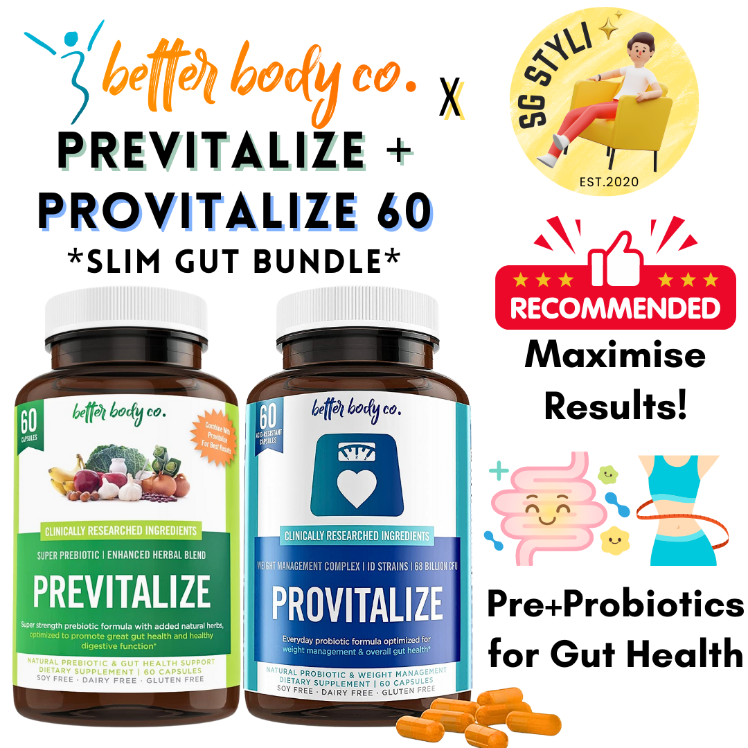 Provitalize Previtalize Slim Gut Bundle for Slimming - Promote Digestion, Metabolism and Gut Health