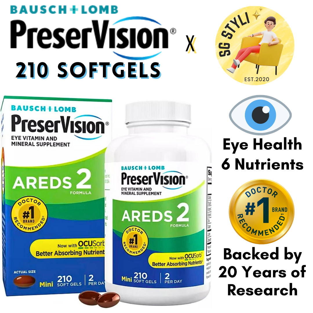 Bausch + Lomb PreserVision AREDS 2 Formula 120/210 Softgels (Eye Health)