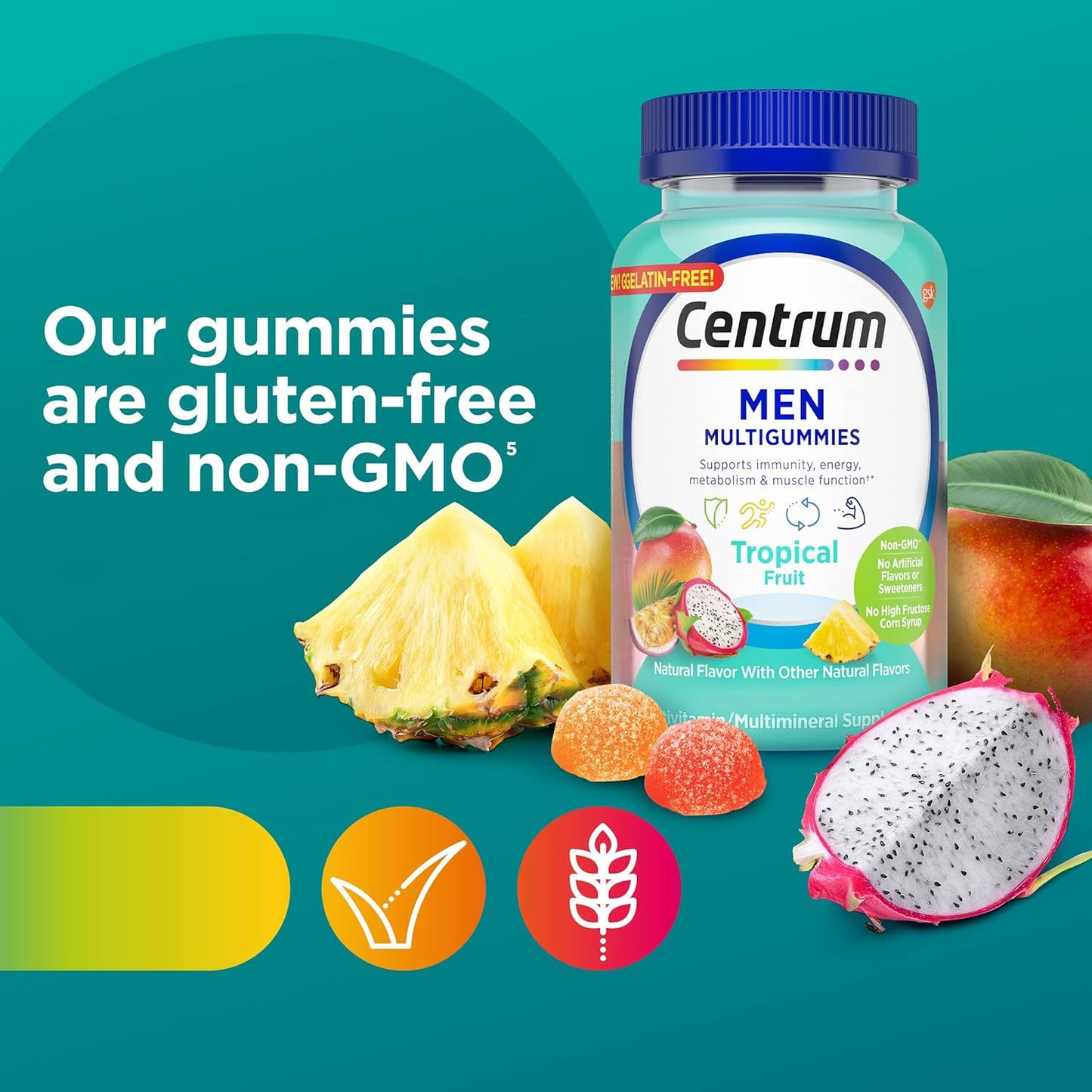 Centrum Gummies Women/Men/Adults 110/150/170 Multivitamins (Vegetarian)