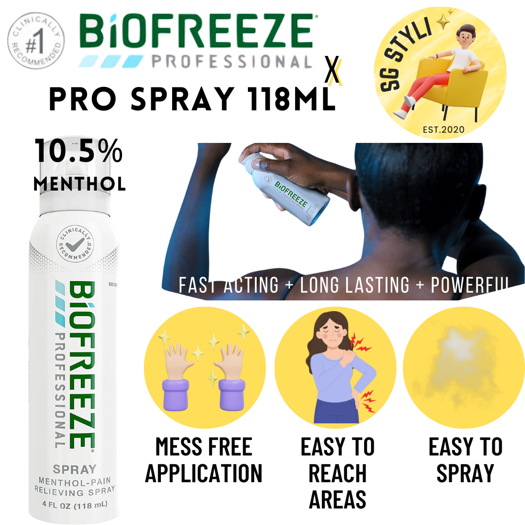 Biofreeze Professional Pain Relief Roll-on 89ml Menthol Topical Pain Reliever Fast Acting (Pain-Relief)