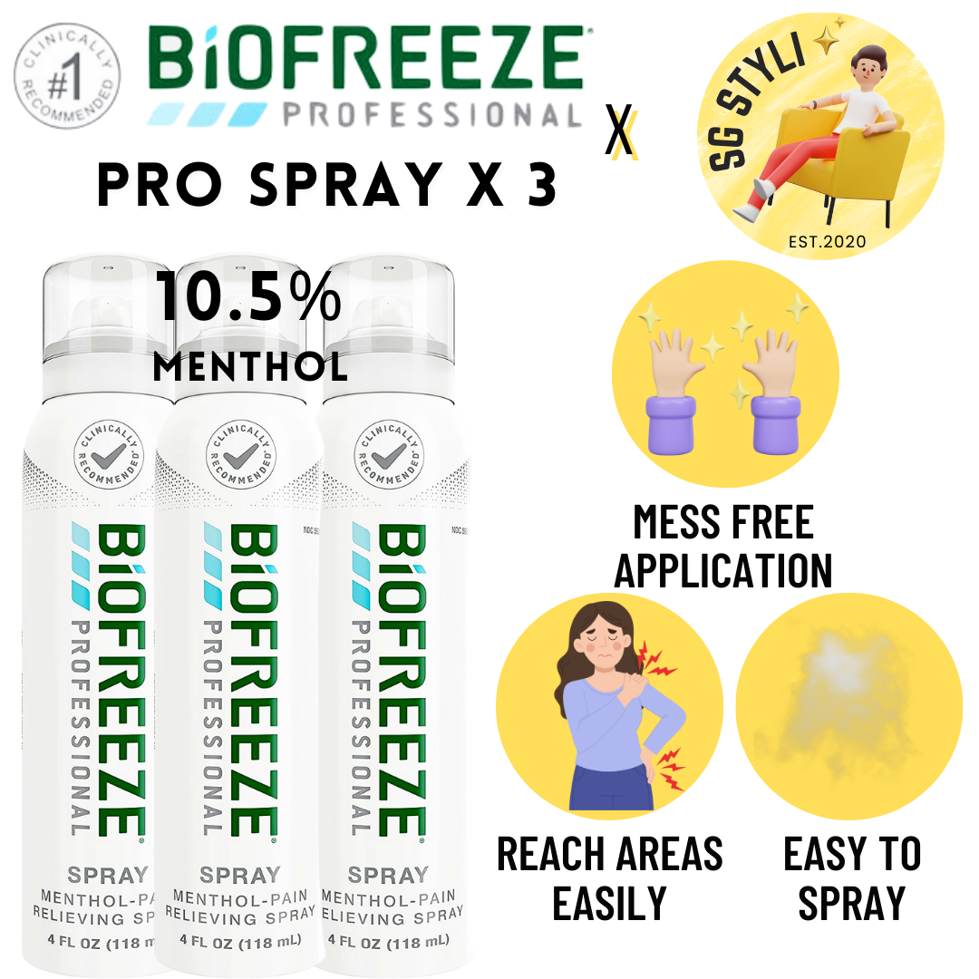 Biofreeze Professional Pain Relief Roll-on 89ml Menthol Topical Pain Reliever Fast Acting (Pain-Relief)