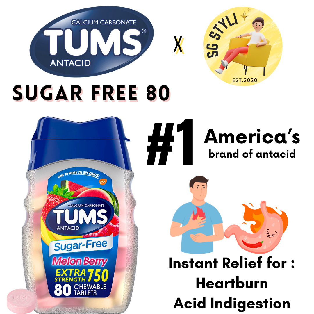 Tums Anatacids Ultra/Extra Strength 750/1000mg Assorted Berry/Fruits