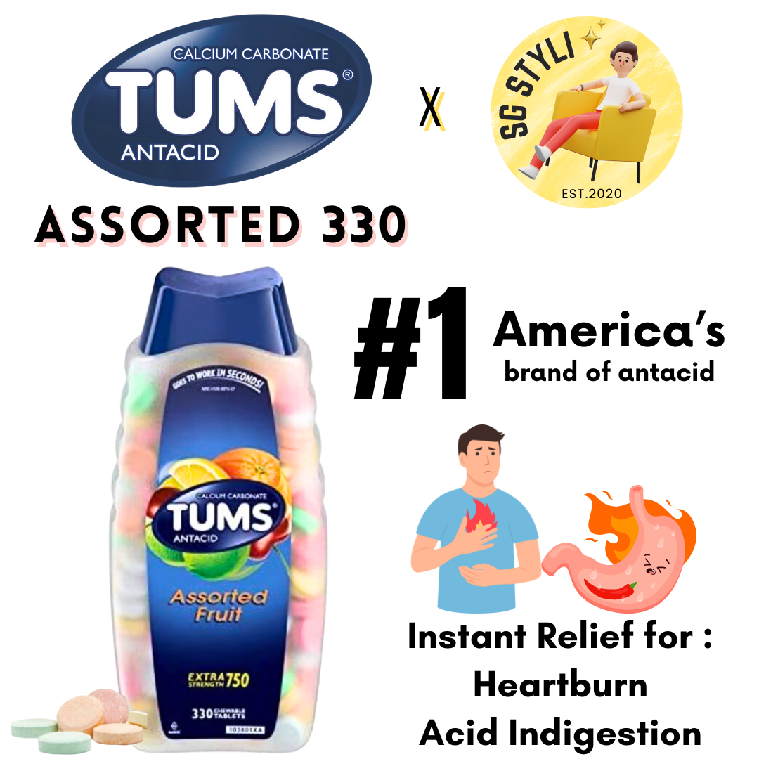 Tums Anatacids Ultra/Extra Strength 750/1000mg Assorted Berry/Fruits