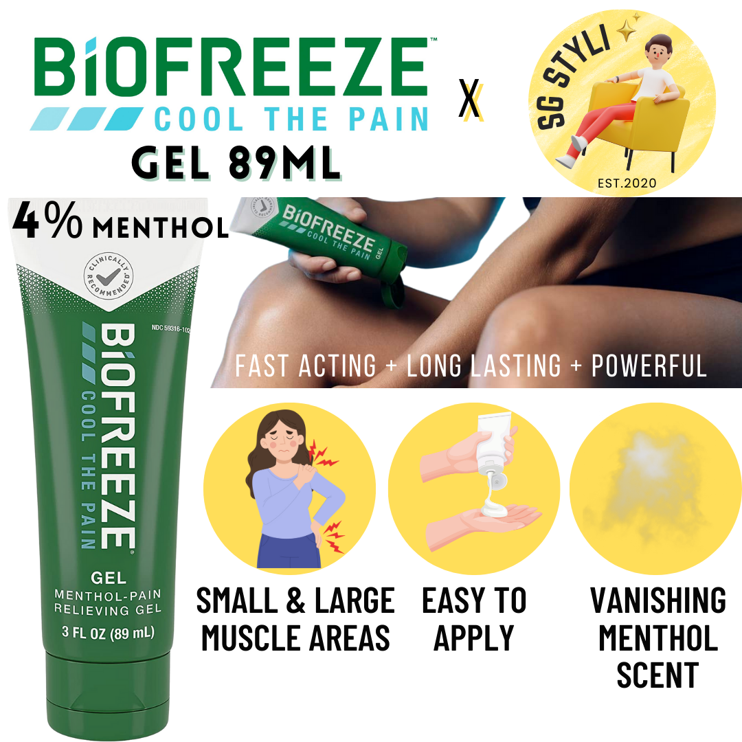 Biofreeze Professional Pain Relief Roll-on 89ml Menthol Topical Pain Reliever Fast Acting (Pain-Relief)