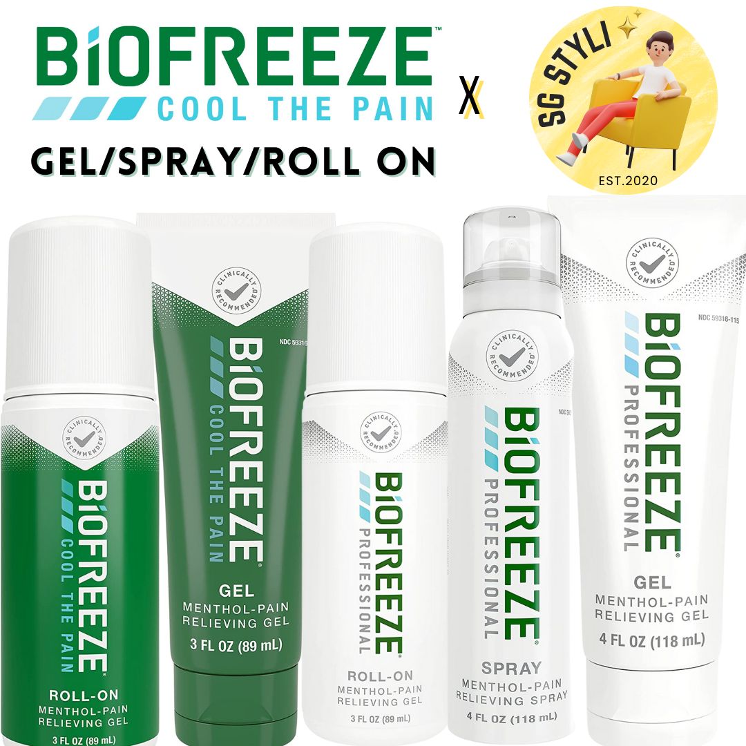 Biofreeze Professional Pain Relief Roll-on 89ml Menthol Topical Pain Reliever Fast Acting (Pain-Relief)