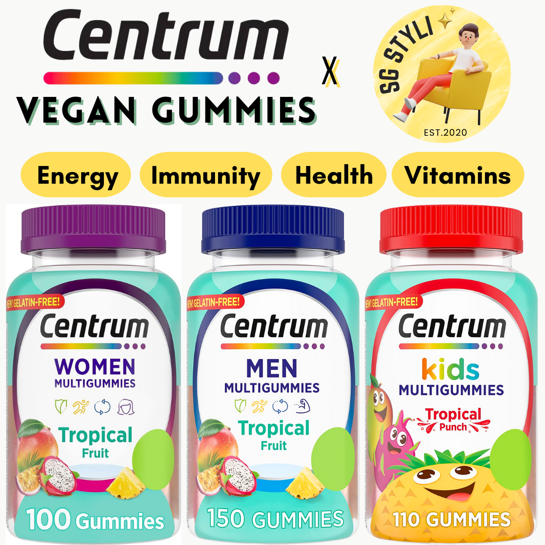 Centrum Gummies Women/Men/Adults 110/150/170 Multivitamins (Vegetarian)