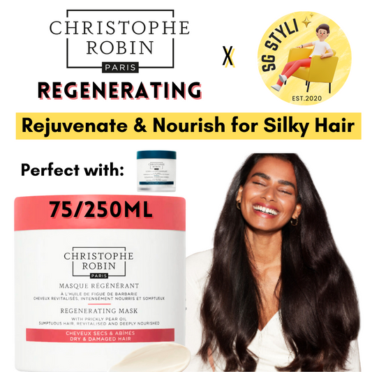 Christophe Robin Regenerating Mask with Rare Prickly Pear Oil 40ml/250ml (Repair - Dry Hair)