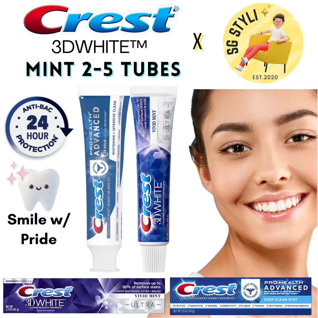 Crest Toothpaste Pro-Health Advanced Whitening + Intensive Clean/ 3D Vivid Mint