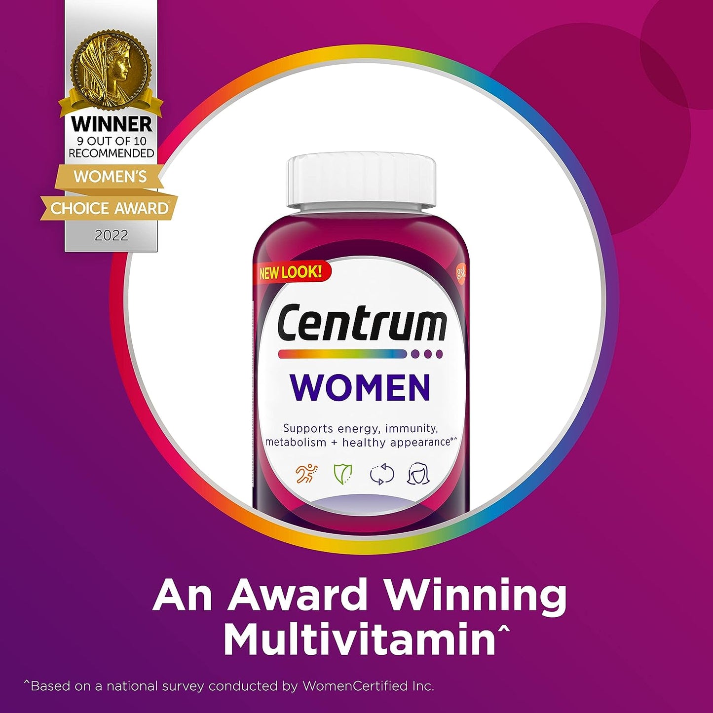 Centrum Adults Aged 20-50 Women/Men 120/200/250 Tabs Multivitamins (Immunity)