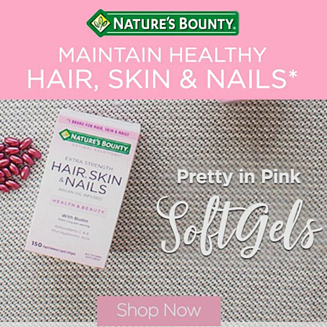 Nature's Bounty Extra Strength Hair, Skin, Nails 120/150 Softgels Vitamins (Biotin Boost)