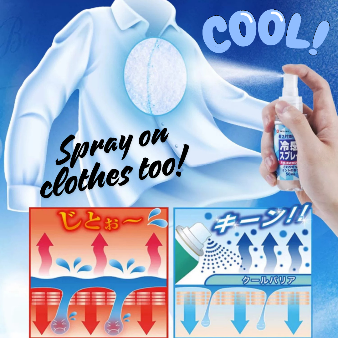 Cooling Gel Spray (Cool/Fever) Individual Packs Ice Cold Compress Japan Brand