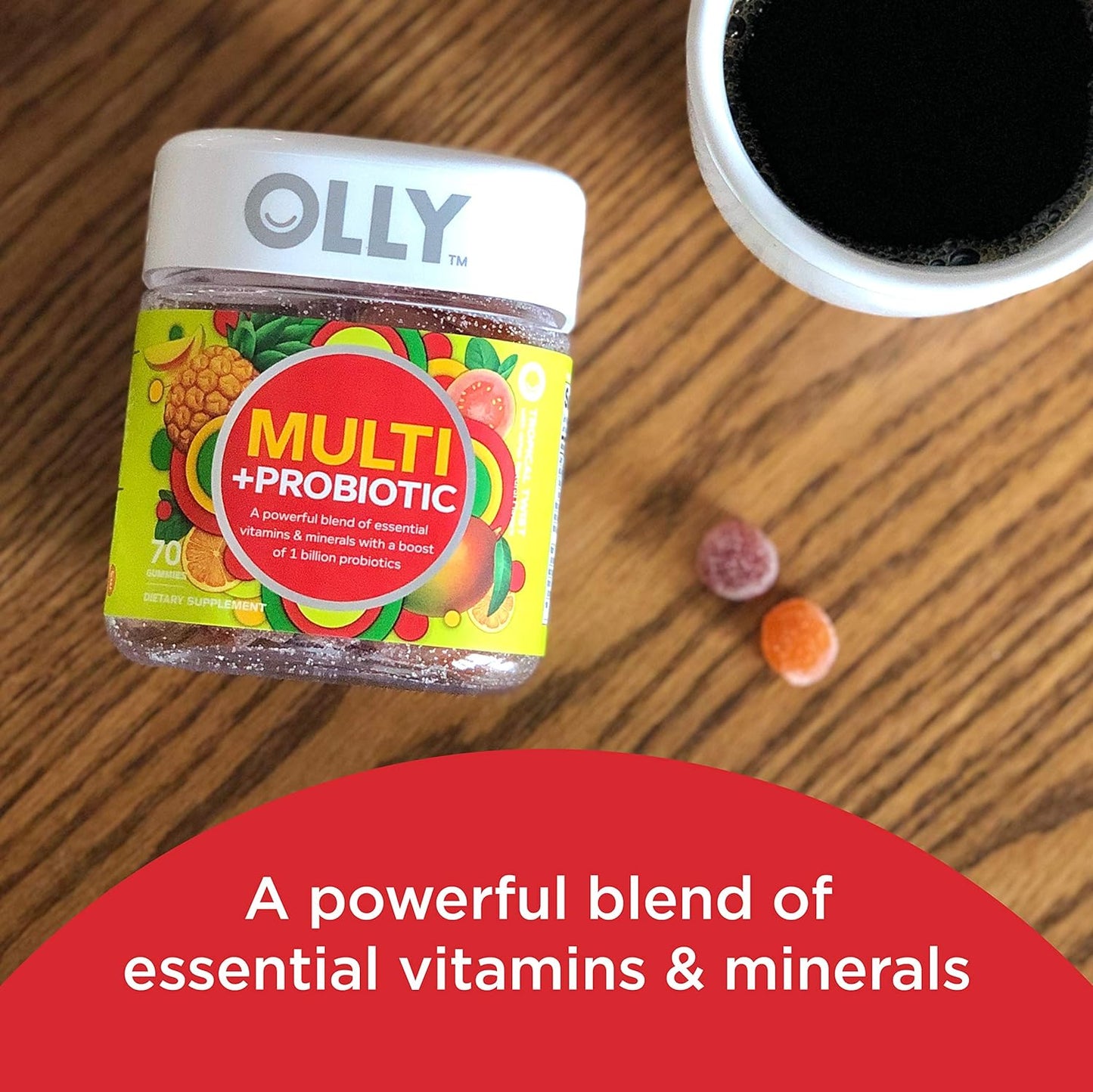 Olly Probiotic 30/70 Gummy Vitamins Peach (Better Digestive Health)