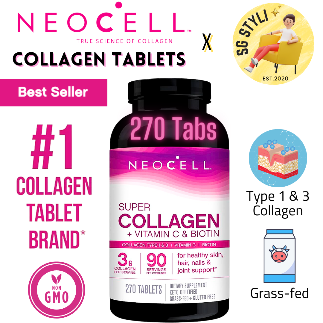 Neocell Super Collagen 270 Tablets + Vitamin C + Biotin