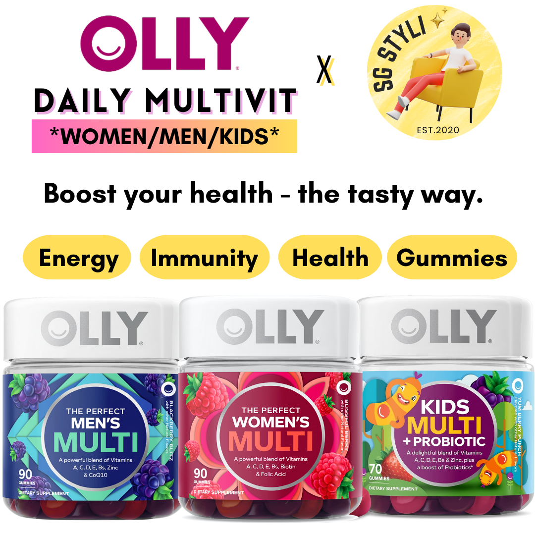 Olly Women/Men/Kids Multivitamins 90/130 Gummies (Supports Daily Health) No Sugar Coating