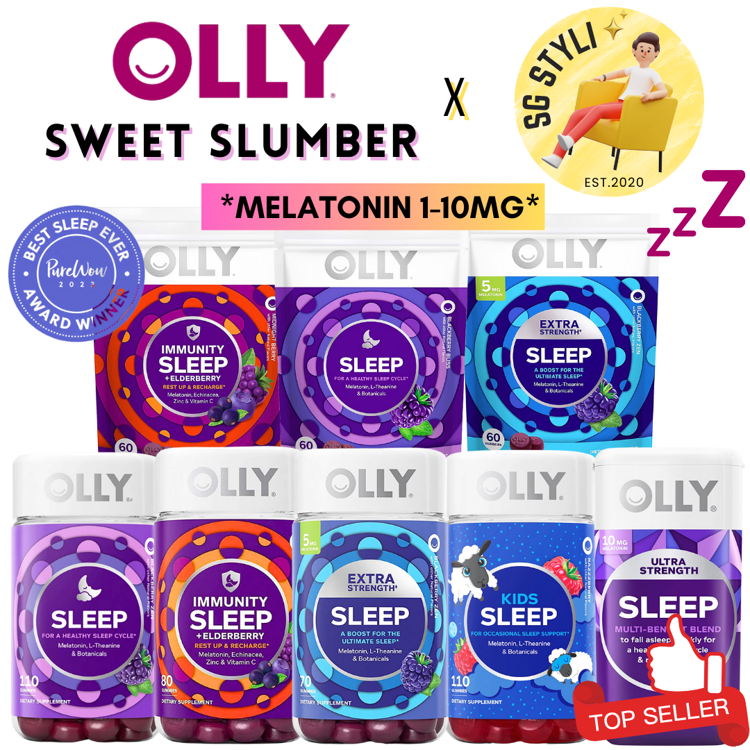 Olly Sleep 50/110 Gummy Vitamins 3mg/5mg/10mg Melatonin (Better Sleep)