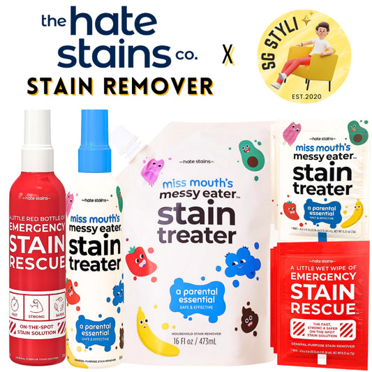 Emergency Stain Remover/ Miss Mouth's Messy Eater Spray or Wipes for Clothes, Fabric, Silk, Linen