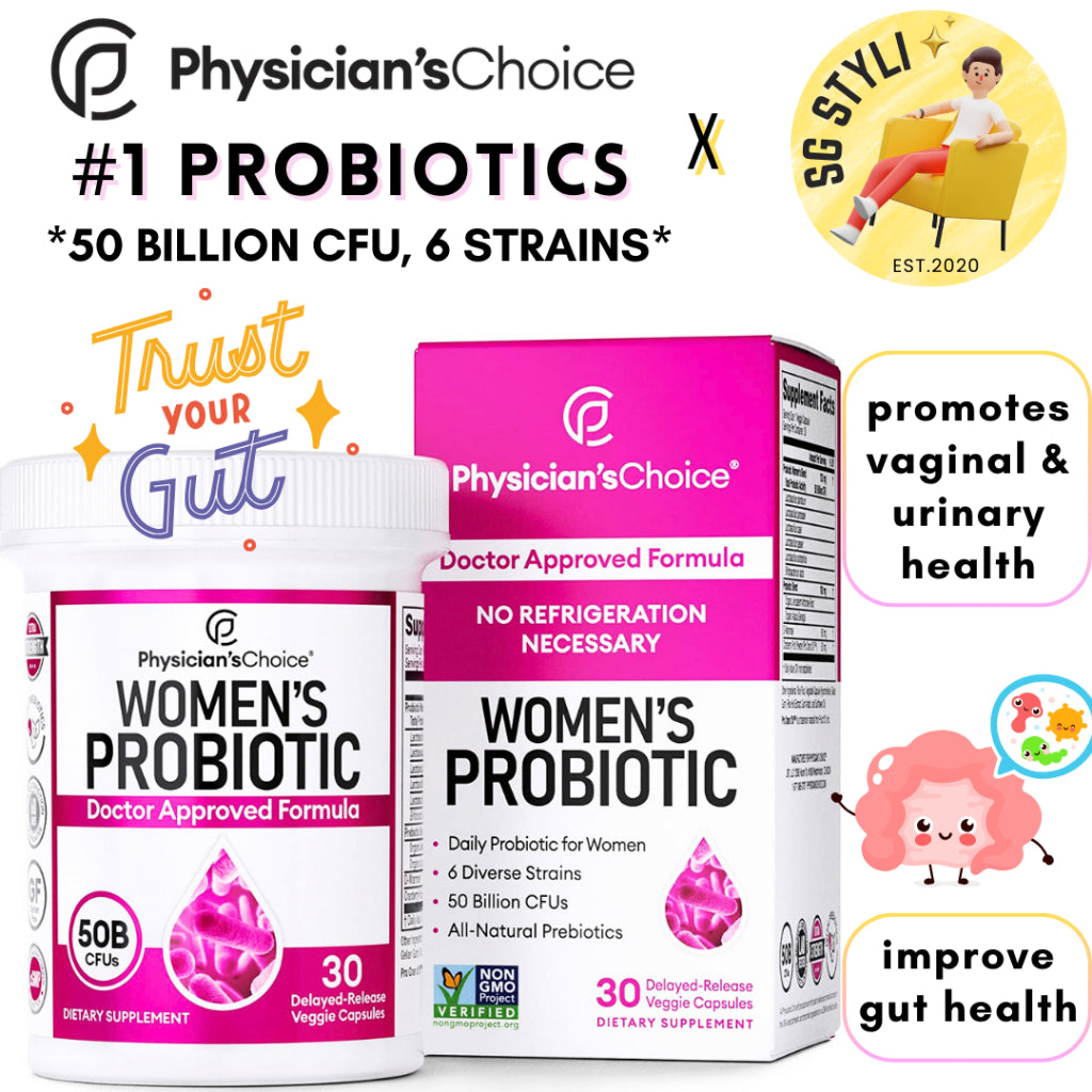 Physician's Choice Probiotics for Gut Health/ IBS 60 Billion CFU, 10 Diverse Strains