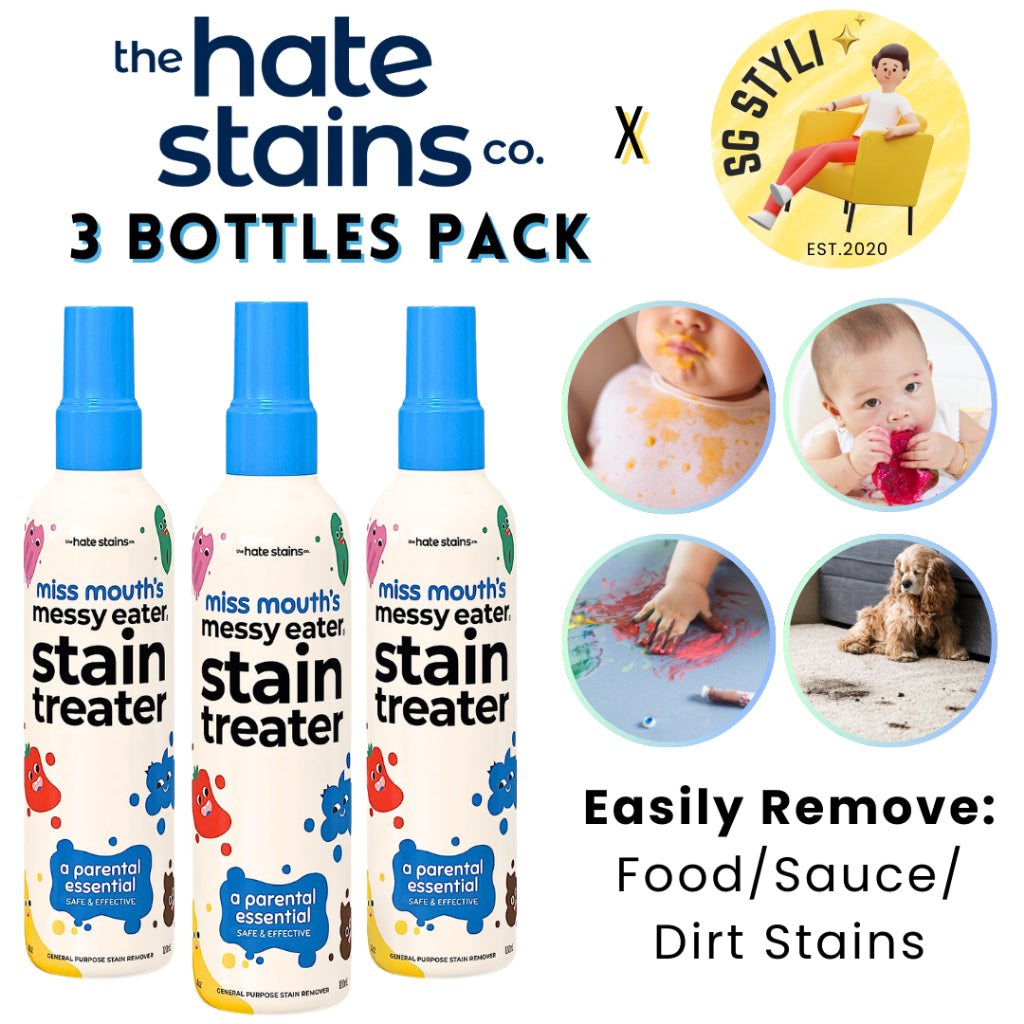 Emergency Stain Remover/ Miss Mouth's Messy Eater Spray or Wipes for Clothes, Fabric, Silk, Linen