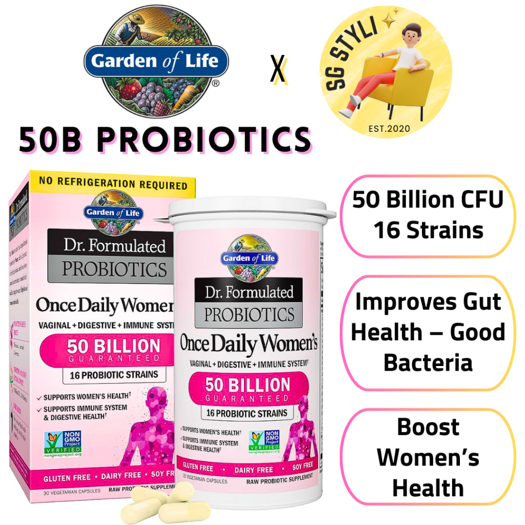 Garden of Life Probiotics Dr. Formulated Probiotics for Women Gut Health 50 Billion CFU