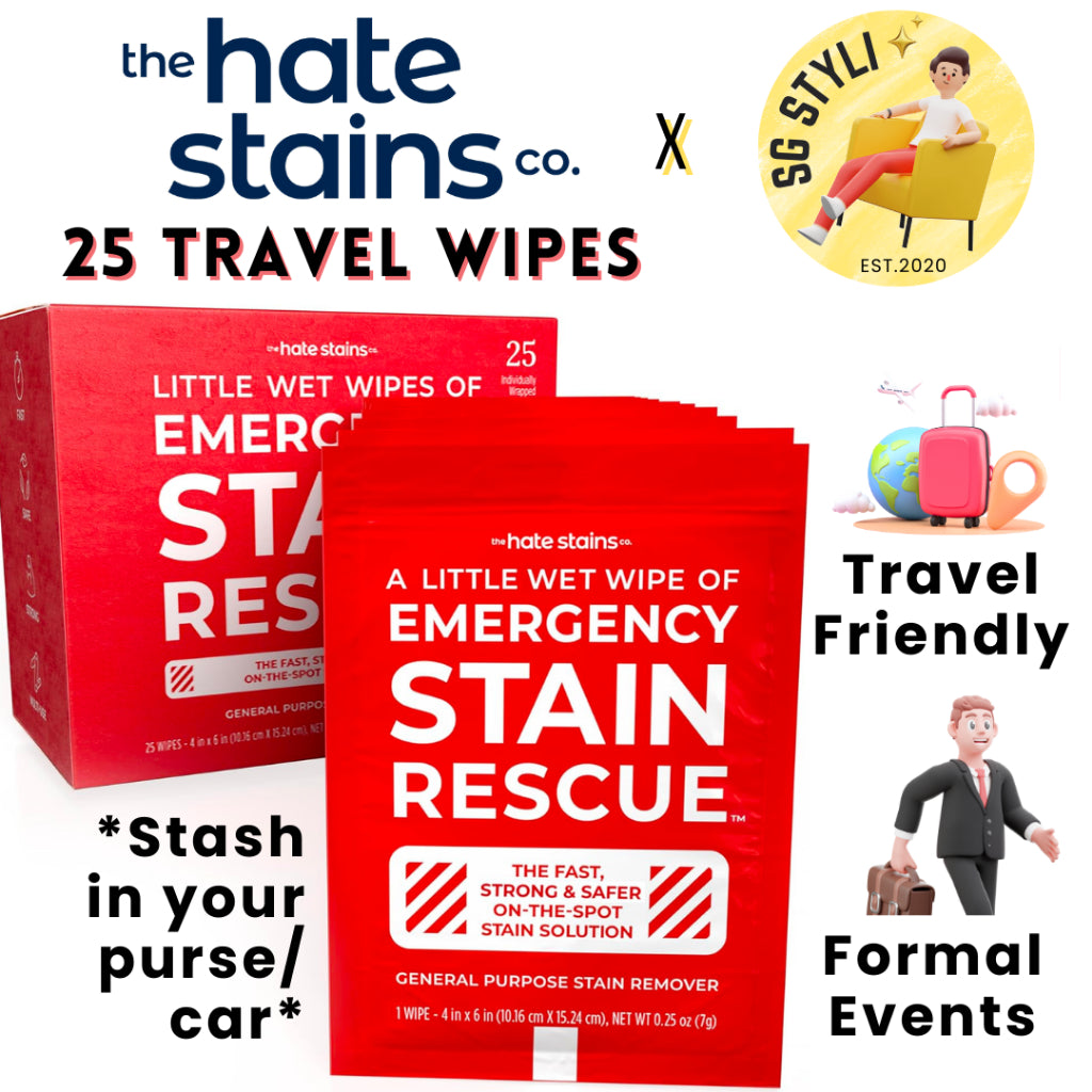 Emergency Stain Remover/ Miss Mouth's Messy Eater Spray or Wipes for Clothes, Fabric, Silk, Linen