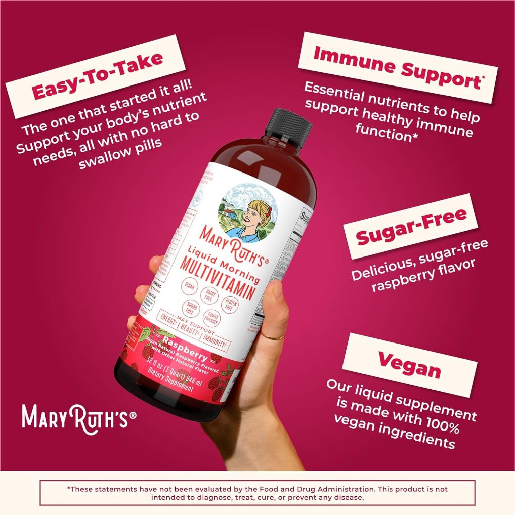 MaryRuth Liquid Multivitamin/Elderberry/Vitamin C for Women/Men/Kids Vegan Sugar Free *1-3 Days Delivery*