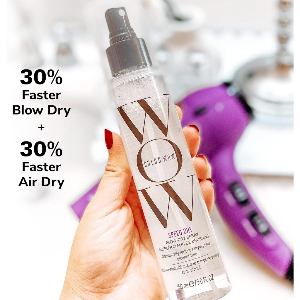 Color Wow Speed Dry 150ml Cut Blow-Dry Time by 30% Spray Heat Protection Alcohol-Free