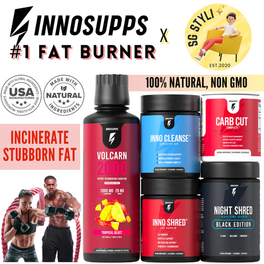 Innocleanse Innosupps Night Shred Black Fat Burner 90 Capsules 3 Months VEGAN Supply Natural Sleep