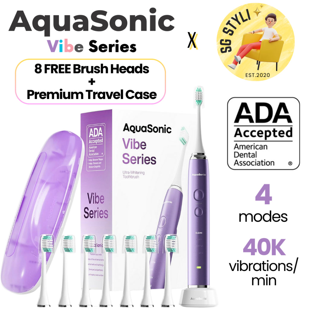 Aquasonic DUO PRO Sonic Toothbrush with UV Base & Travel Case Ultra Whitening NEW!