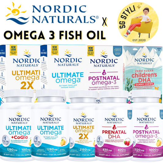 Nordic Naturals Omega 3 Fish Oil 1280mg 60/120/180 Softgels EPA DHA Brain Health