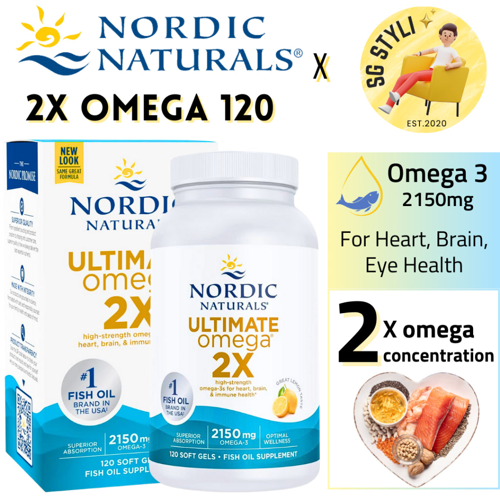 Nordic Naturals Omega 3 Fish Oil 1280mg 60/120/180 Softgels EPA DHA Brain Health