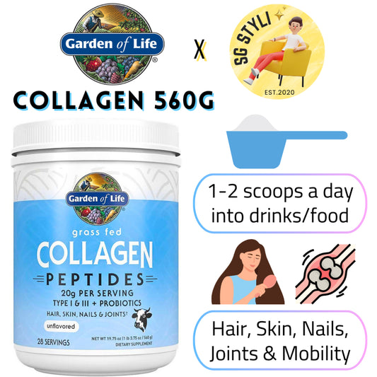 Garden of Life Collagen Peptides + Probiotics, Unflavored, Type I & III Gut Health Non GMO