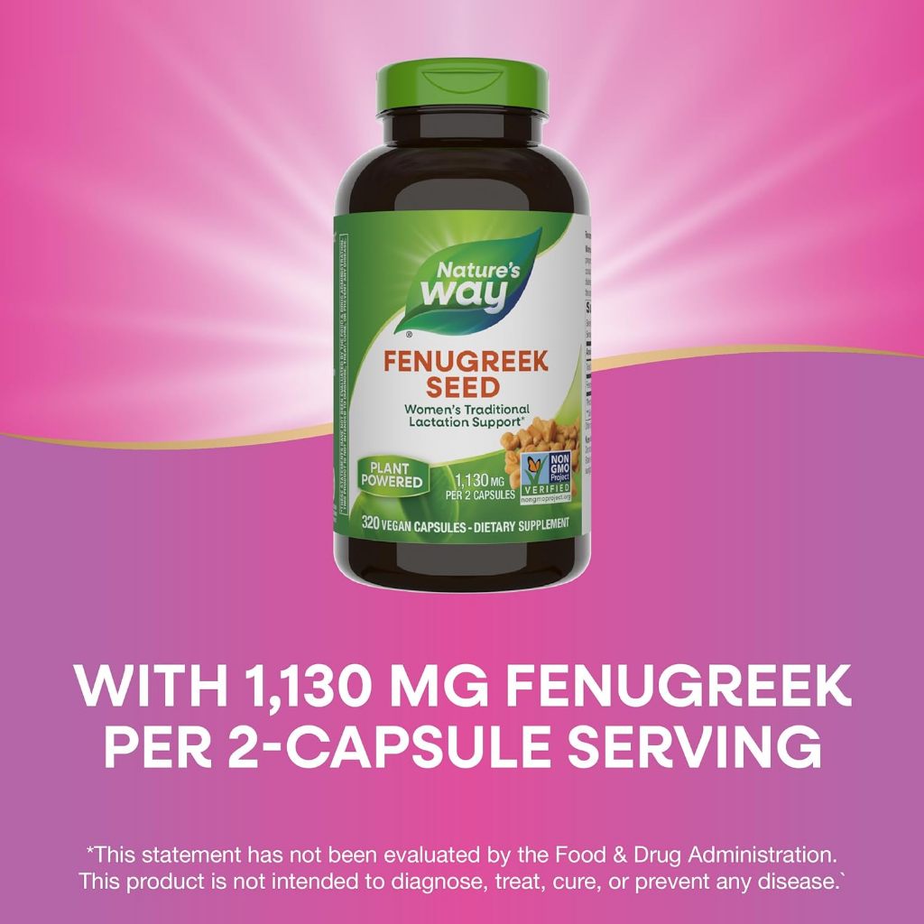 Nature's Way Fenugreek Seed Traditional Lactation/Breastfeeding Support Vegan